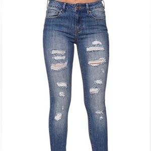 Bullhead Denim Co High Rise Skinniest Size 0 Los Angeles California Jeans